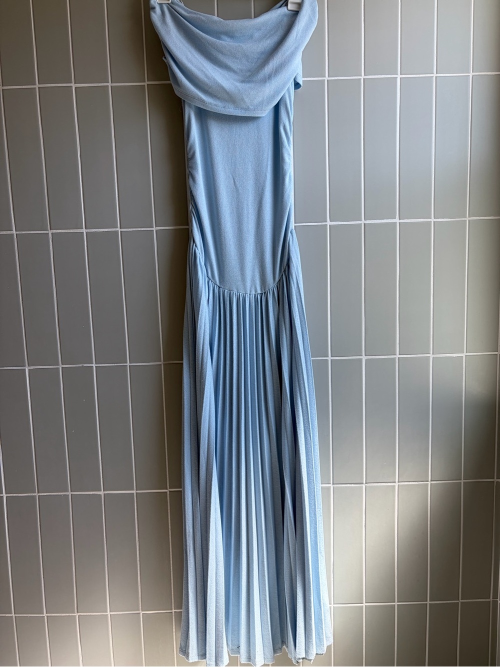 Lioness Light Blue Pleated Maxi Dress
